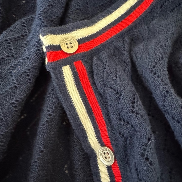 Lands' End Supima Cotton Cardigan Sweater XL - Picture 4 of 7